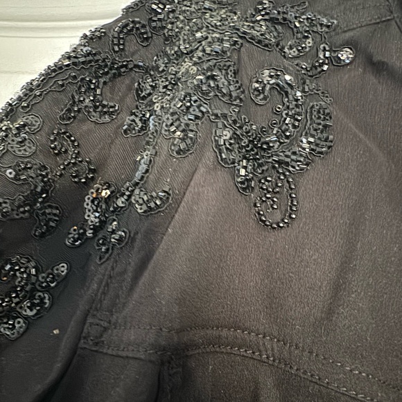 Chico's black jacket with sequin detail- size xl - Picture 2 of 5
